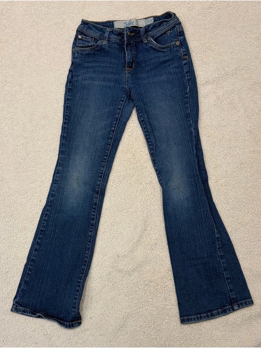 Justice Medium Wash Bootcut Jeans